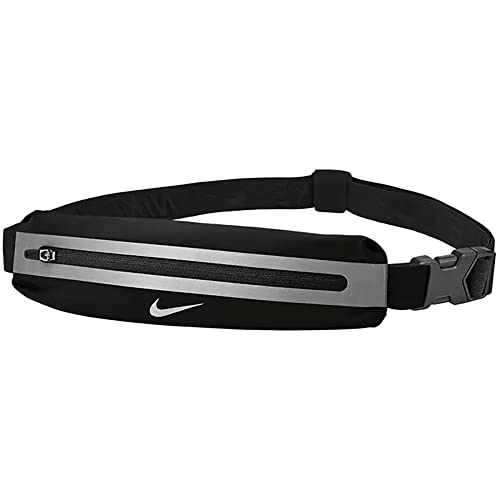 Nike Unisex – Erwachsene Slim 3 Bauchtasche, 082 Black/Black/Silver, One Size